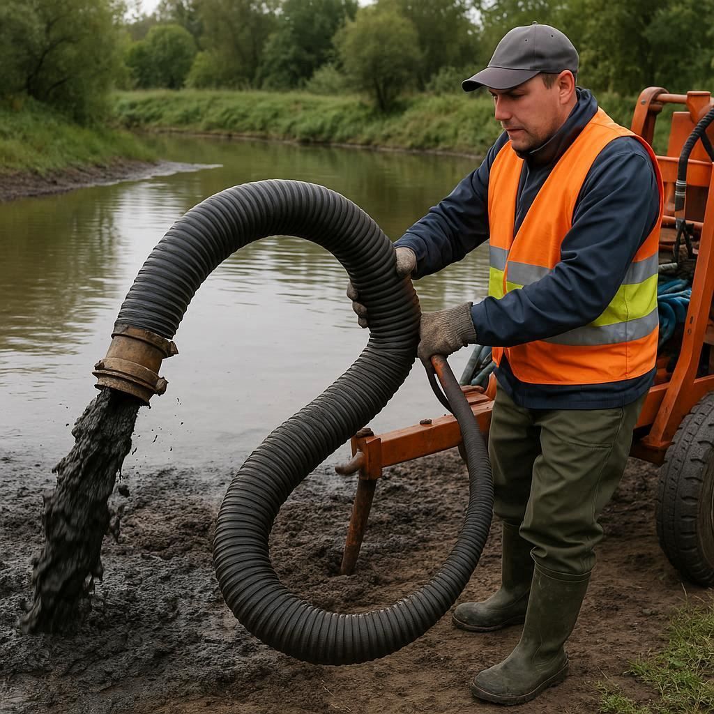 Очистка прудов и водоемов от ила в Екатеринбурге
