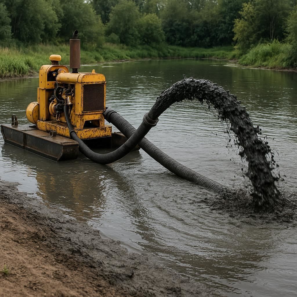 Очистка прудов и водоемов от ила в Екатеринбурге